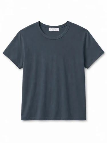 Harley Cotton Boxy Crew Tee in Turbulence