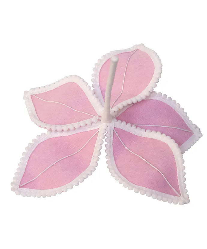 14" Soft Pink Poinsettia With Sprinkles Pick