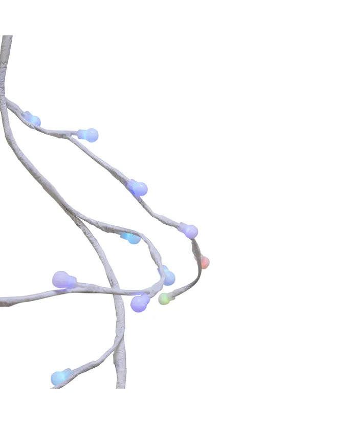 6' LED Gumball White Vine Garland
