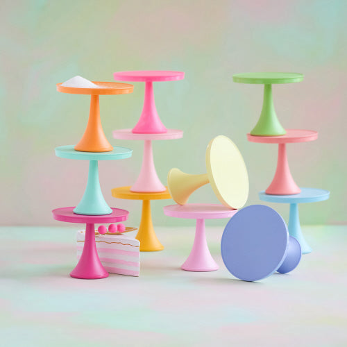 Rainbow Cake Stands by Glitterville