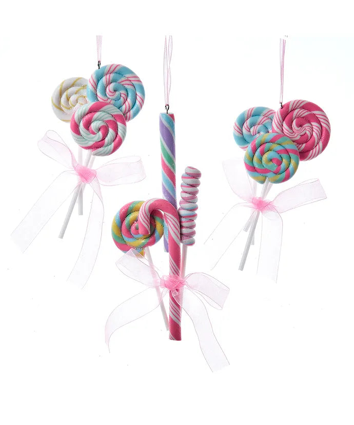 Lollipop & Candy Cane Ornaments