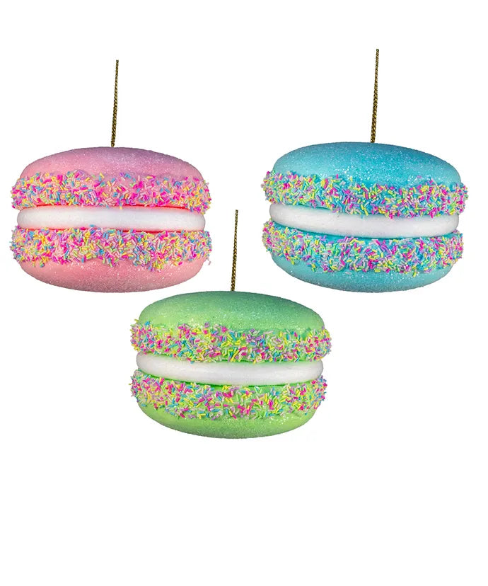 Colorful Sprinkles Macaroon Ornaments