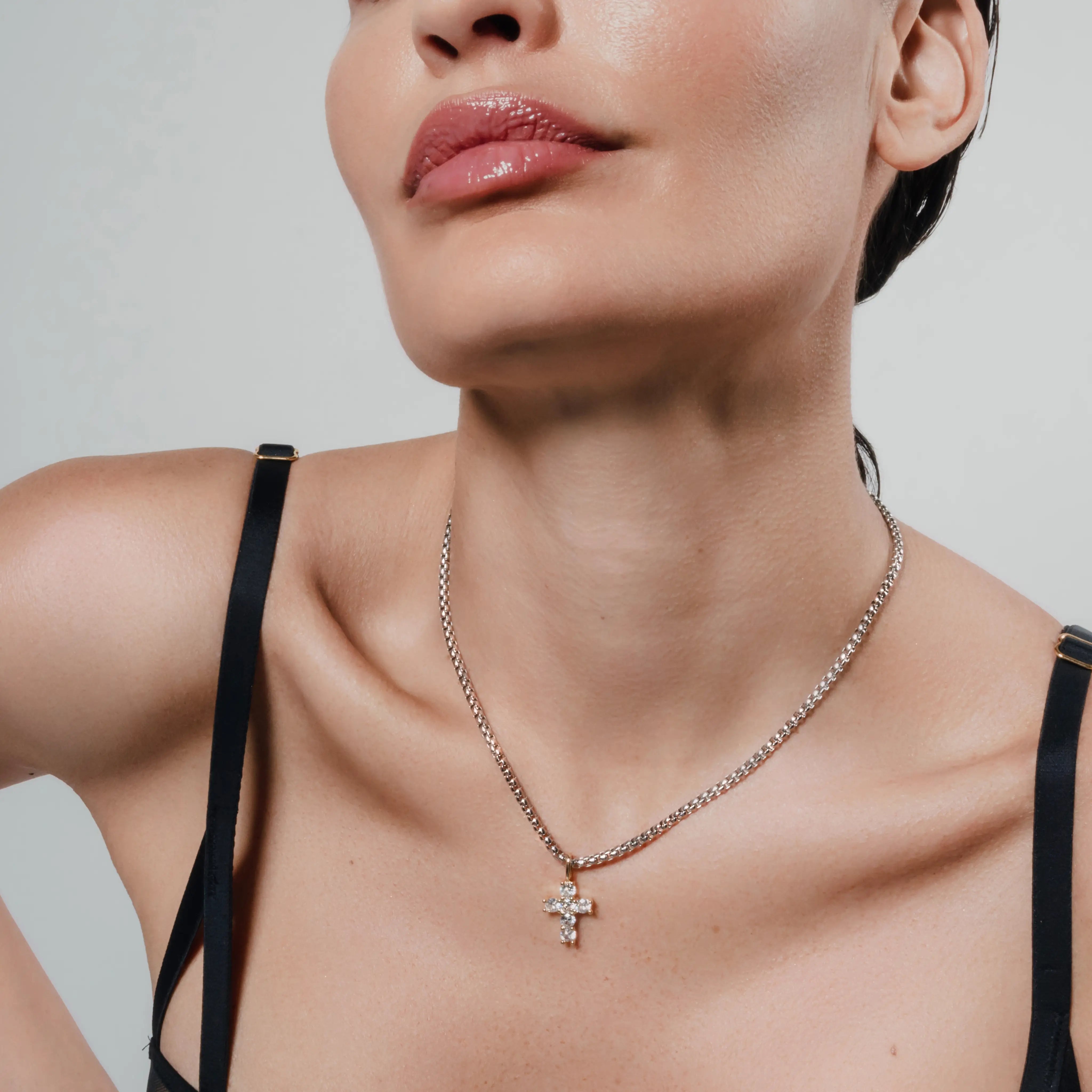Mix Cross Chain Necklace