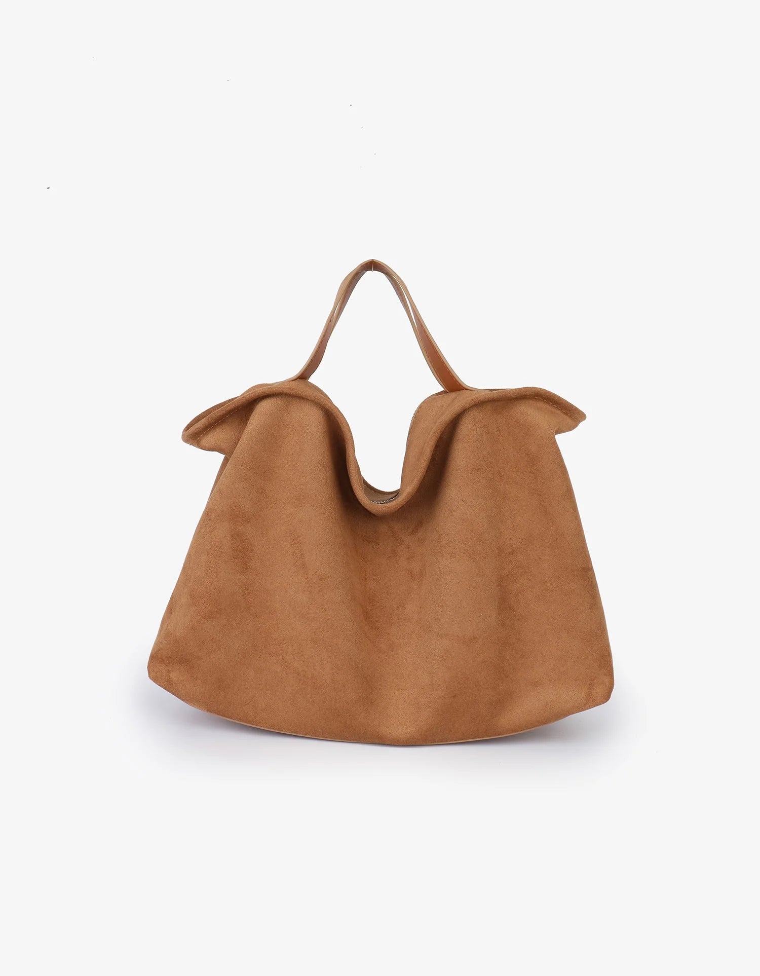 Witt Satchel in Camel Suede