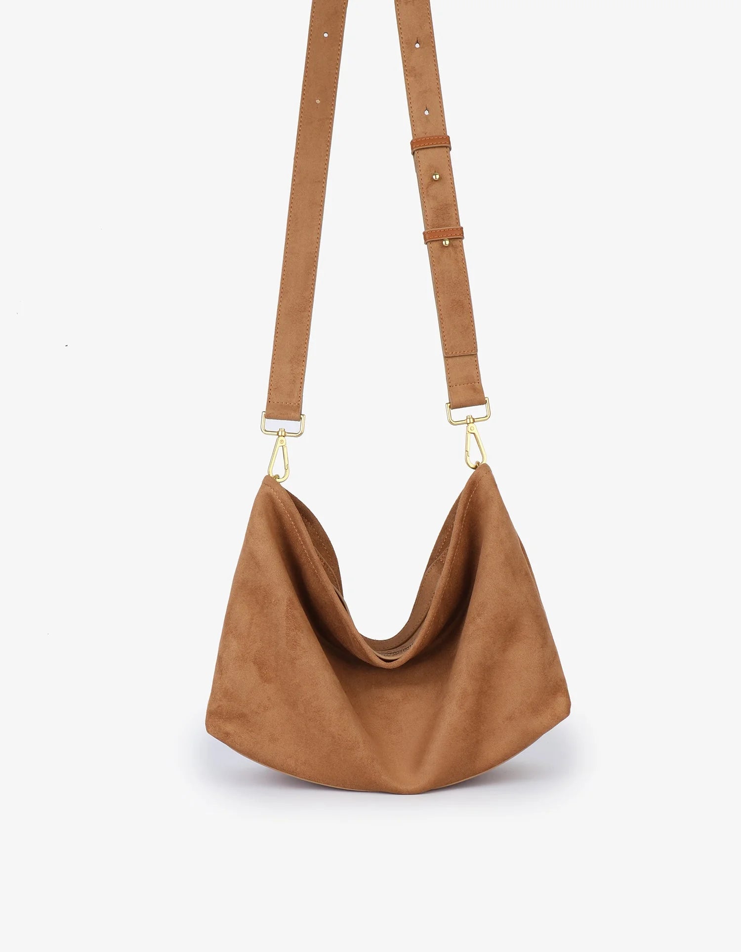 Witt Satchel in Camel Suede