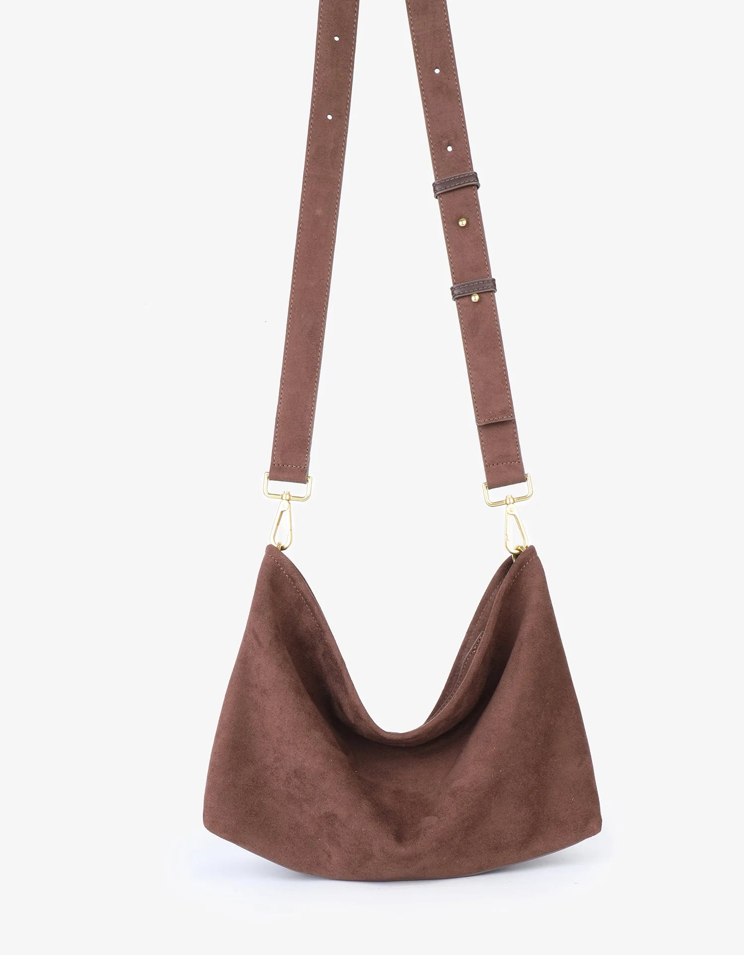 Witt Satchel in Chocolate Suede