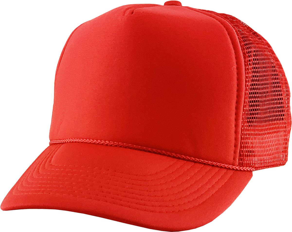Classic Foam Front Trucker Hat - Red