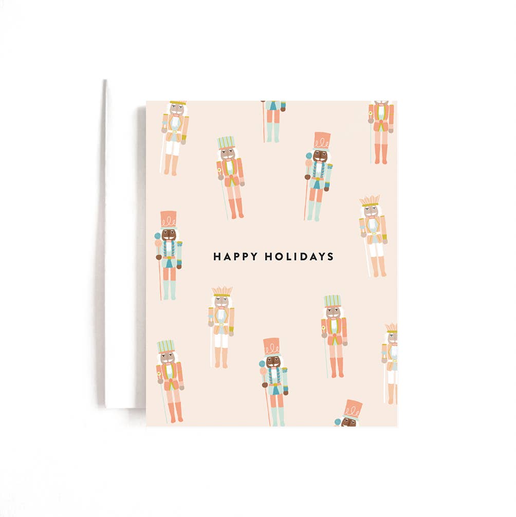 Pinkmas Nutcracker Happy Holidays Card