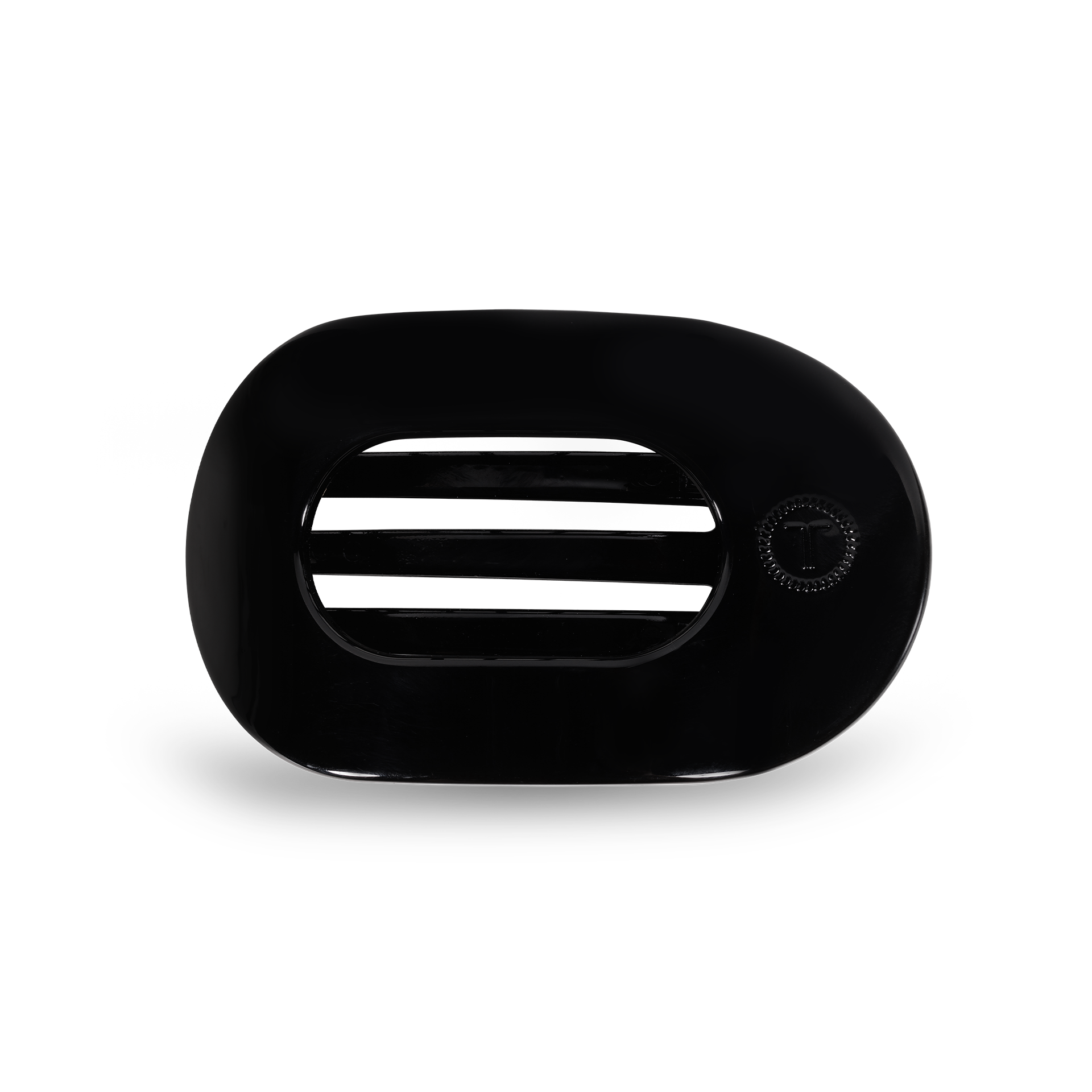 Jet Black Small Flat Round Clip