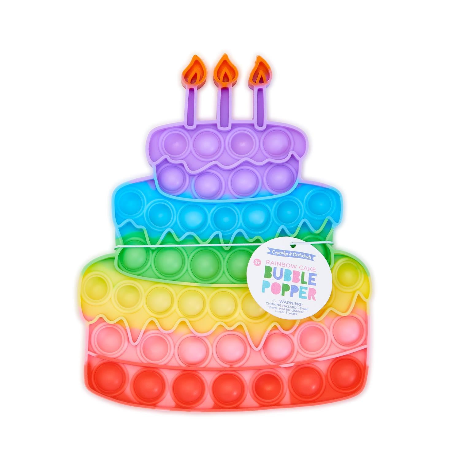 Rainbow Birthday Cake Popper