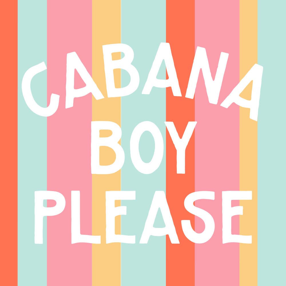 Cabana Boy Please - Cocktail Napkins