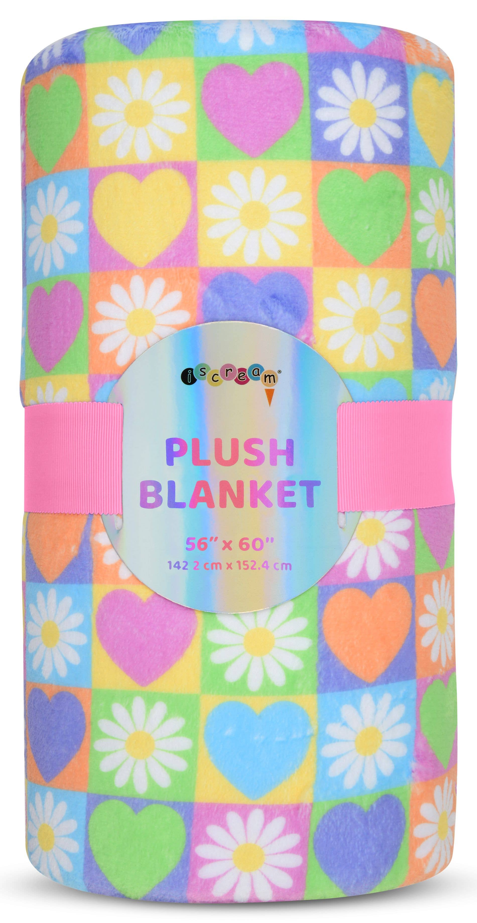 Spring Hearts Plush Blanket