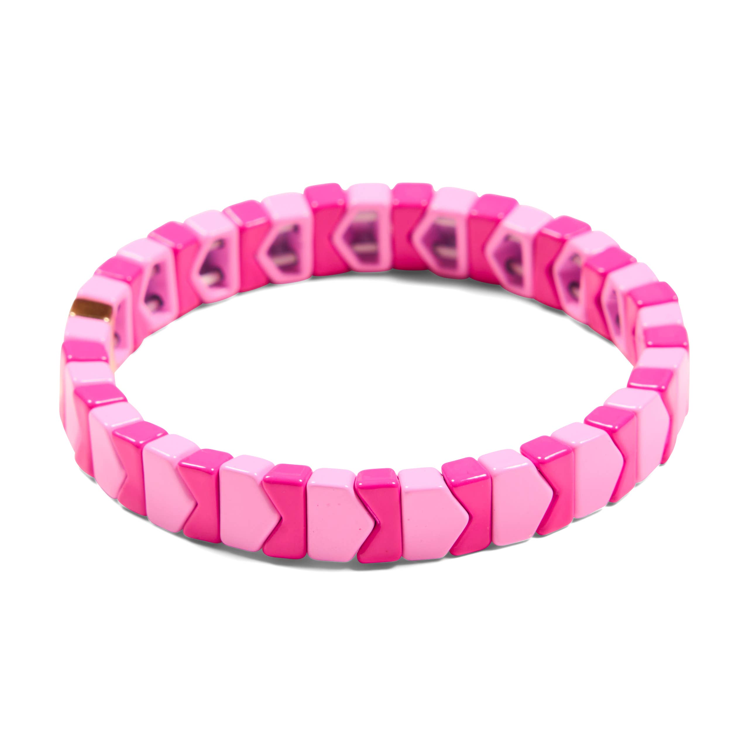 Pink + Fuchsia Going My Way Tile Bracelet