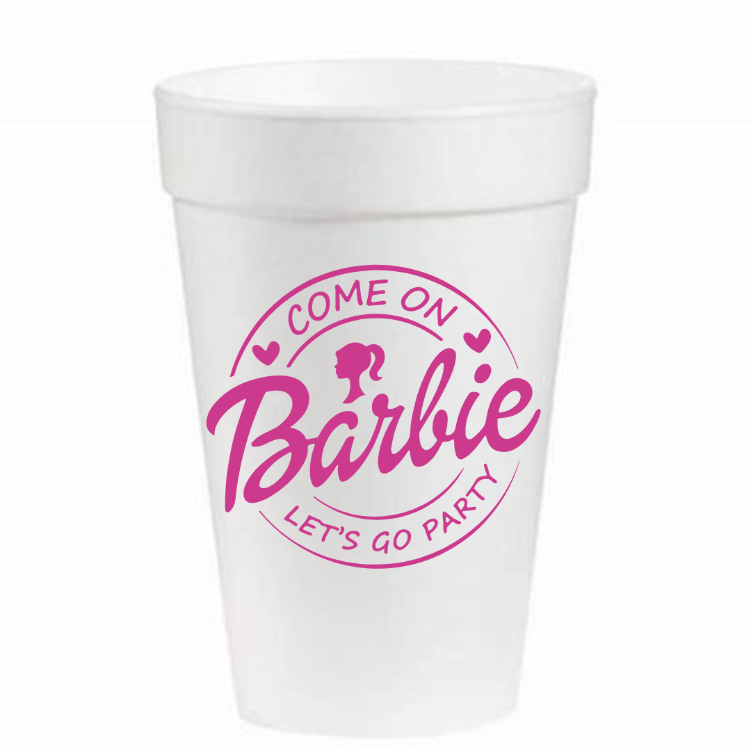 Come on Barbie Let's Go Party - Foam Cups