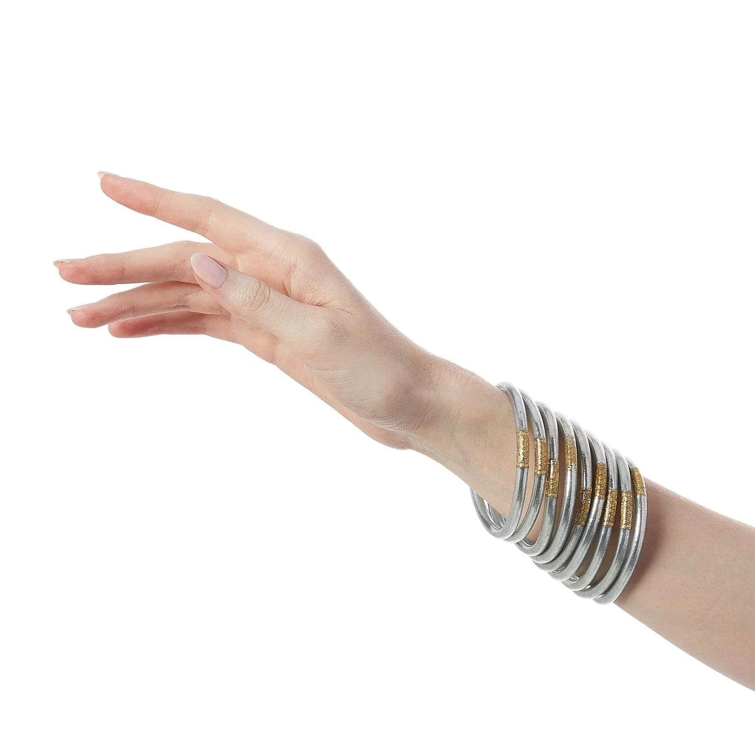 BuDhaGirl Silver All Weather Bangles®