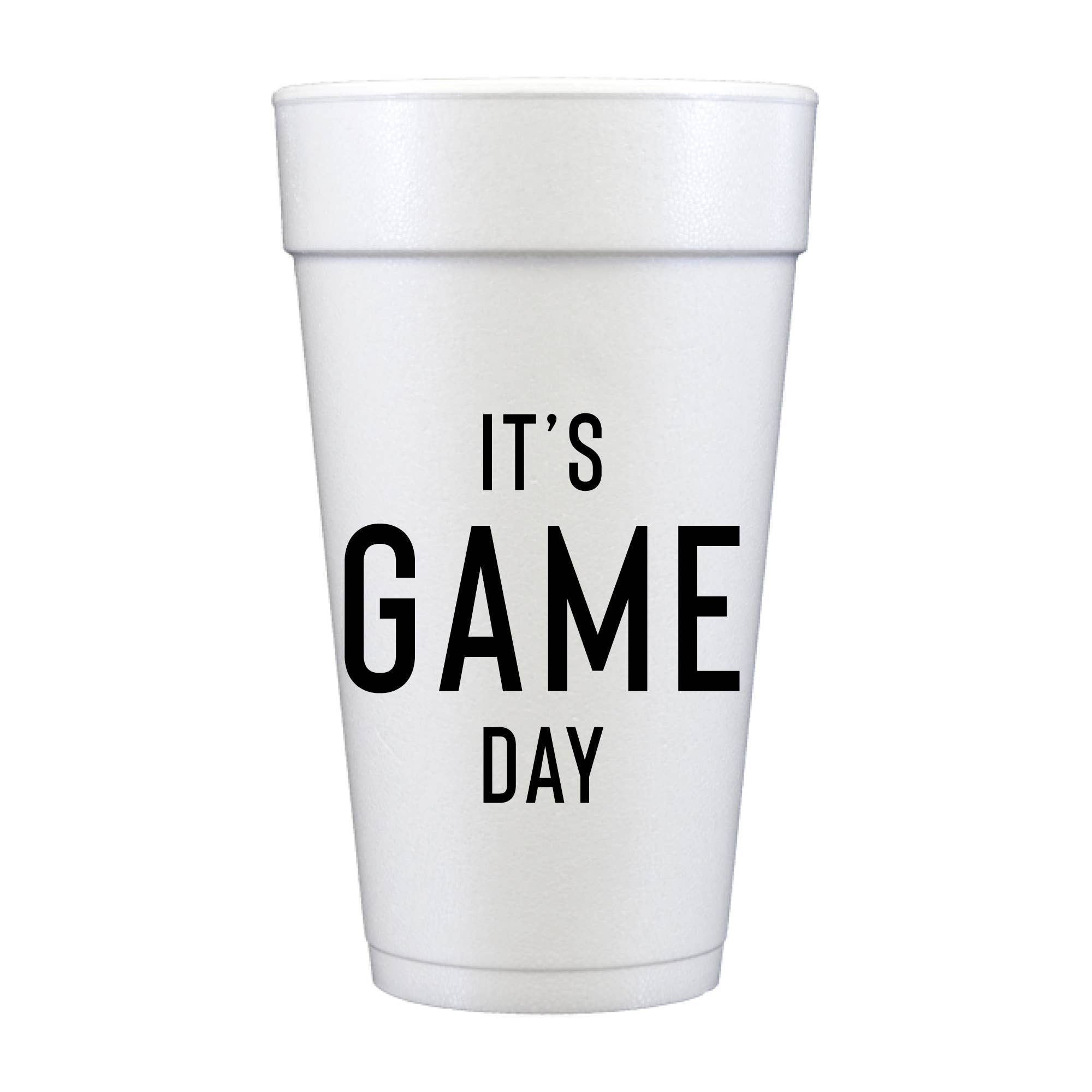 It's Game Day - Foam Cups S/10