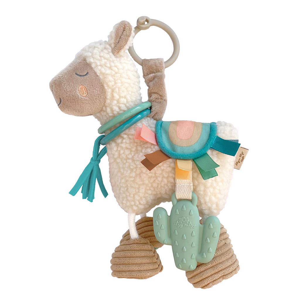 Itzy Friends Link & Love™ Activity Plush with Teether Toy Llama