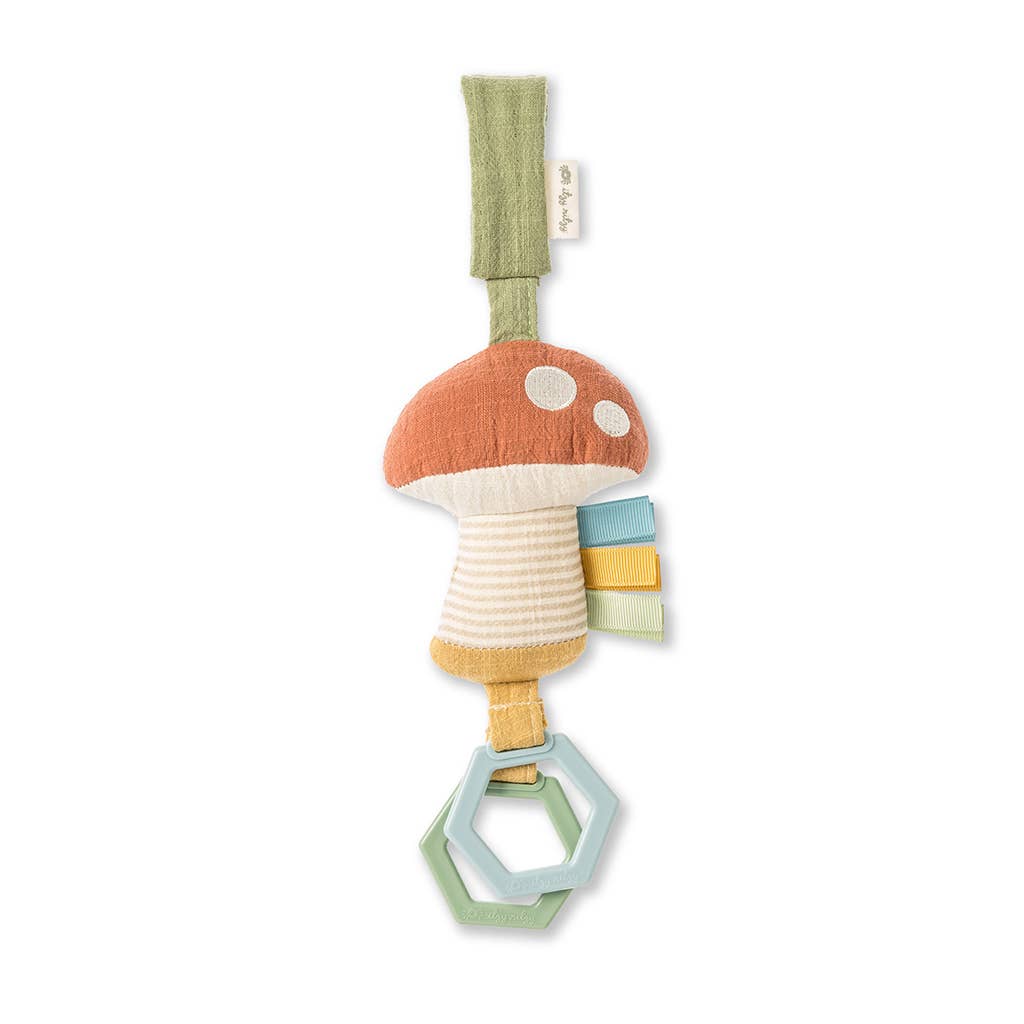 Ritzy Jingle™ Attachable Travel Toy - Mushroom