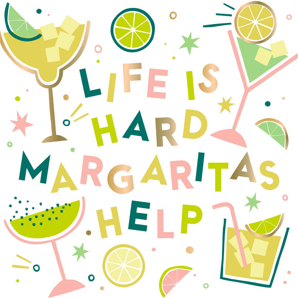 Life is Hard Margaritas Help Cocktail Napkins 20ct