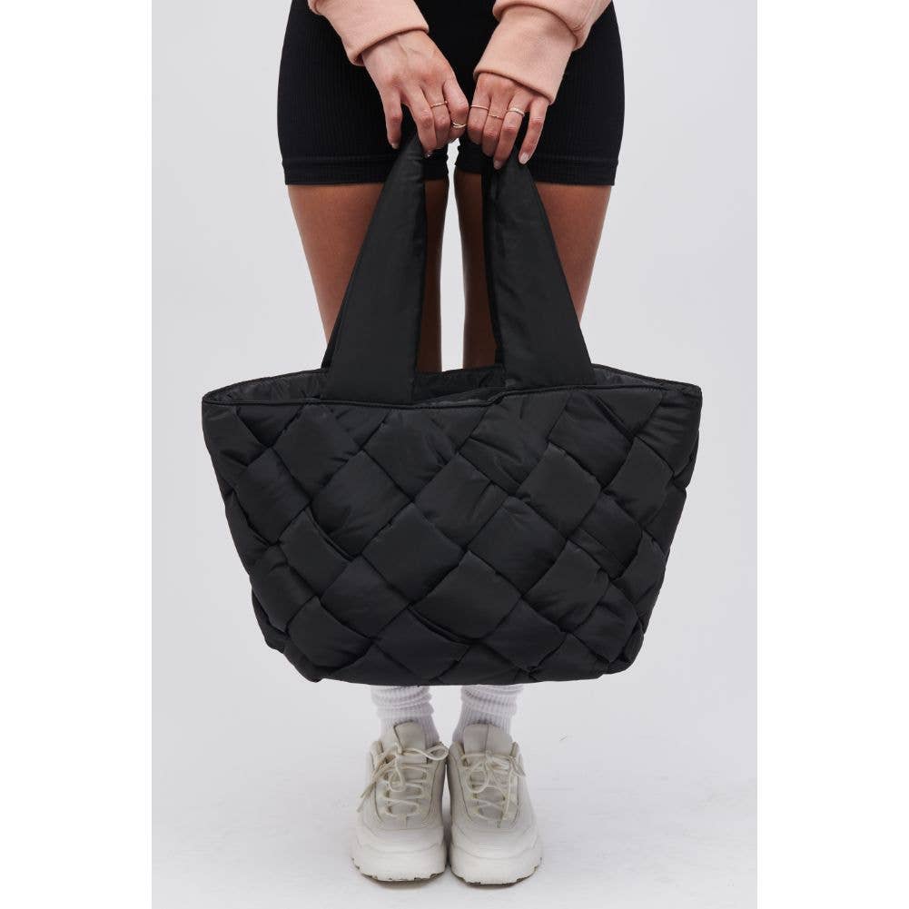 East West Woven Nylon Tote