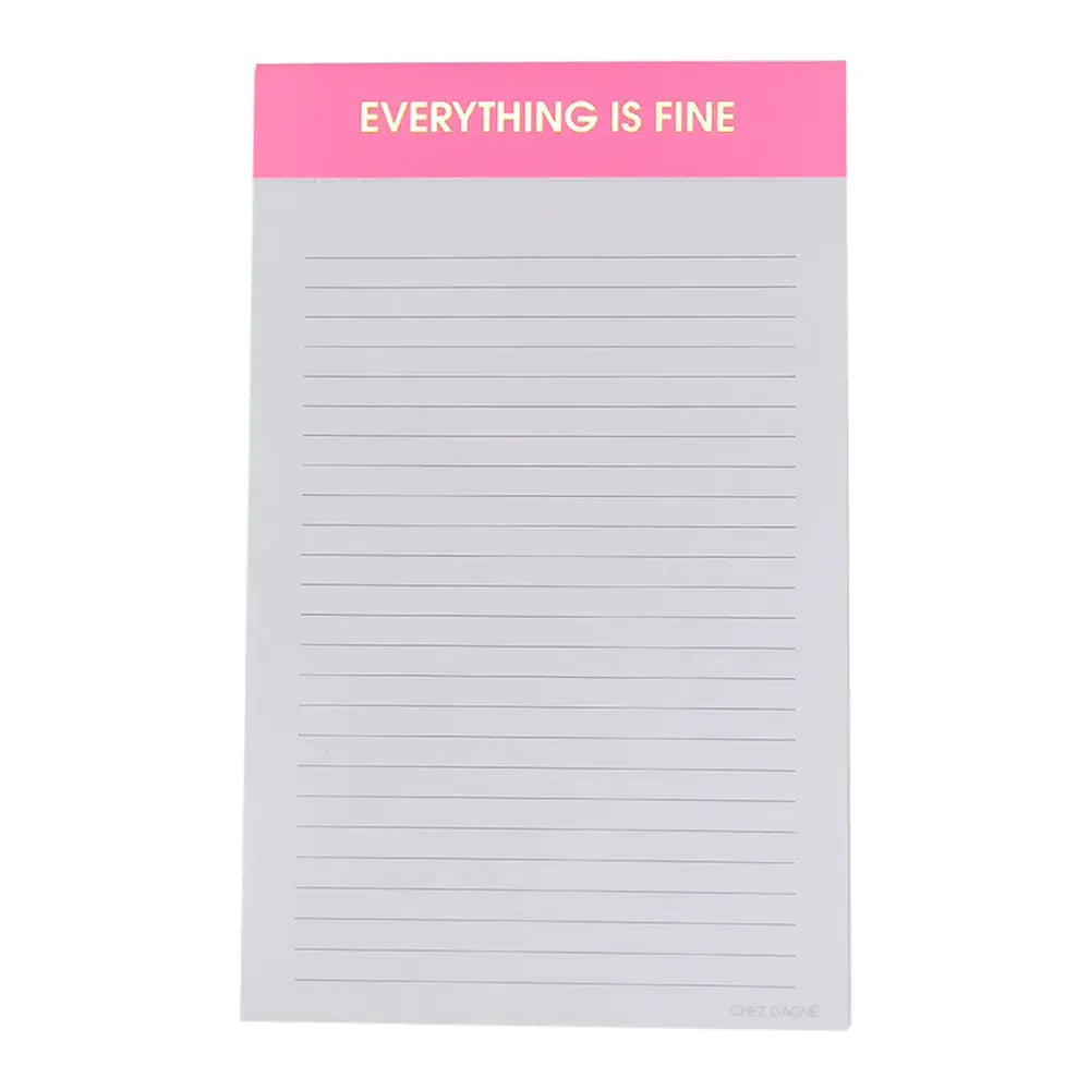 'Everything is Fine' Notepad