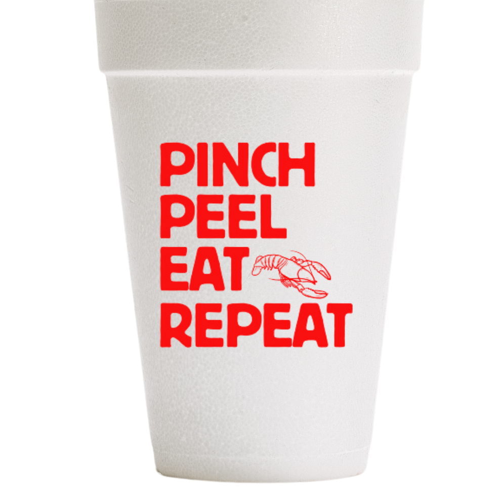 Pinch Peel Eat Repeat - Foam Cups