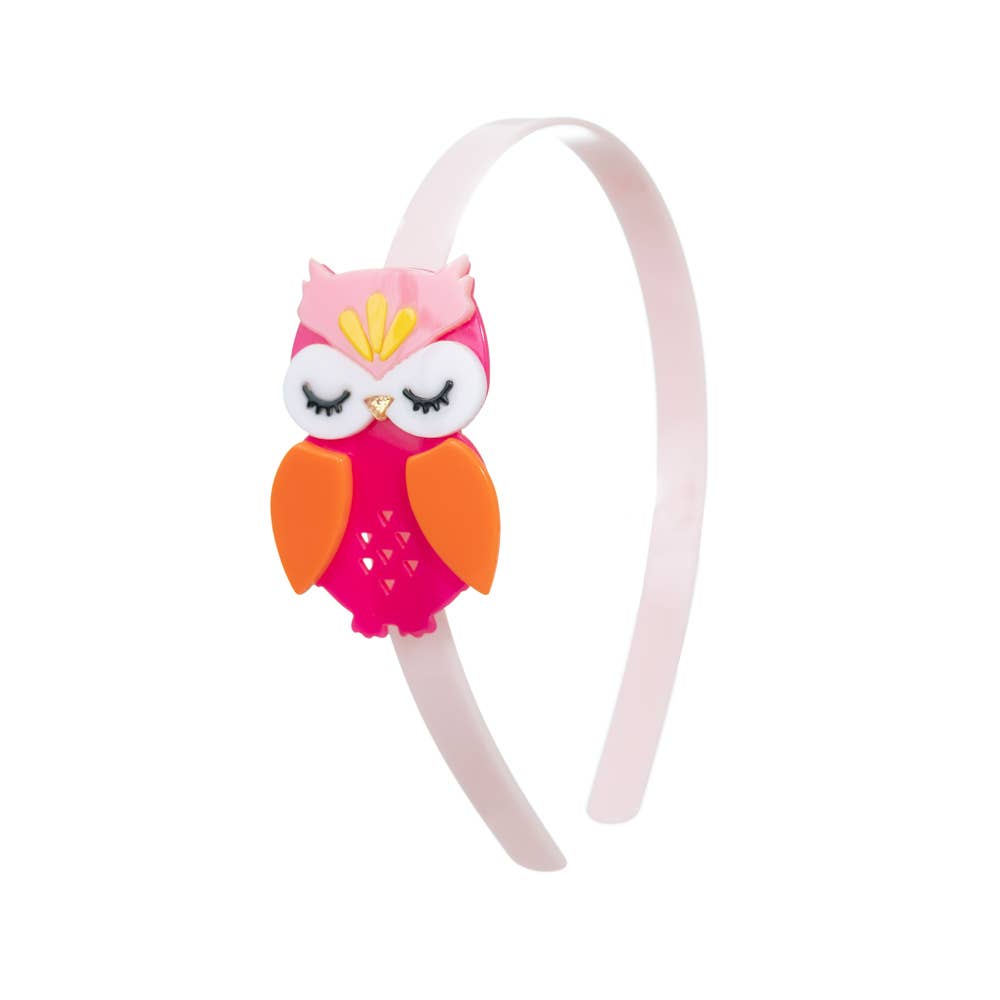 Owl Dark Pink Headband