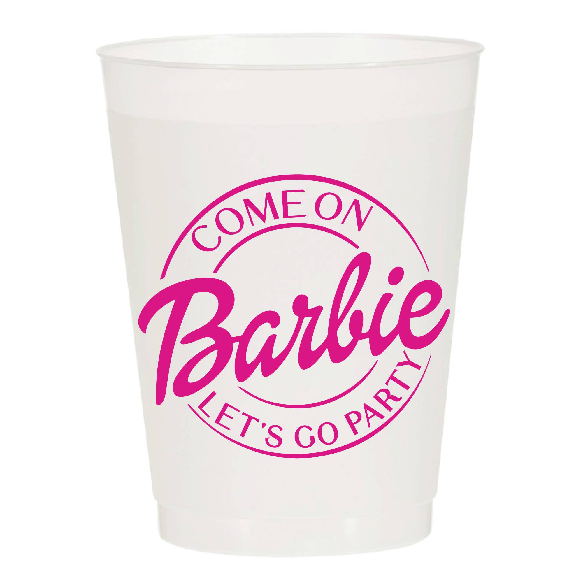 Come on Barbie Let's Go Party Frosted Cups S/10