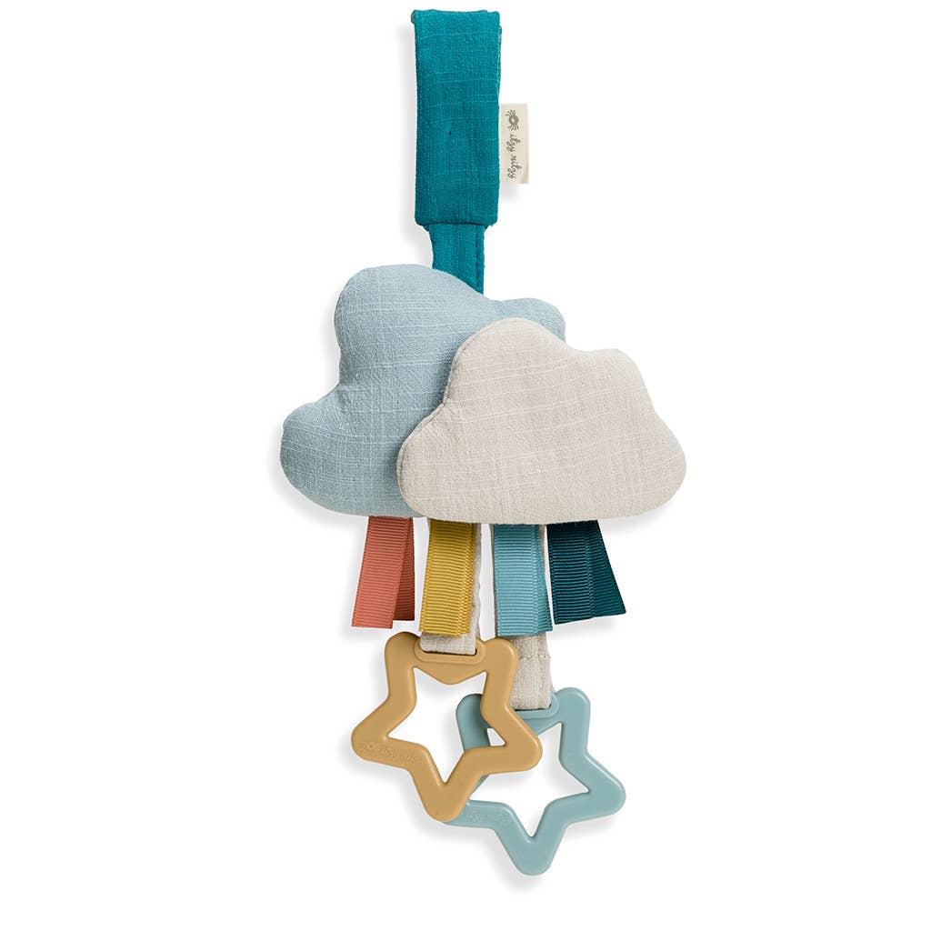 Ritzy Jingle™ Attachable Travel Toy - Blue Cloud